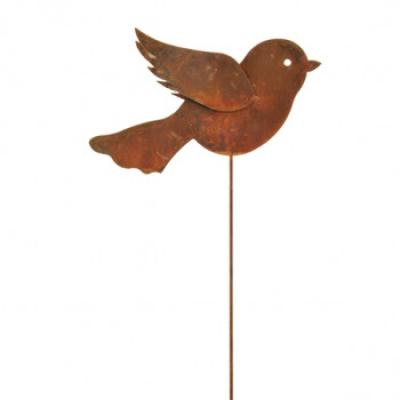 kovový zápich ptáček malý